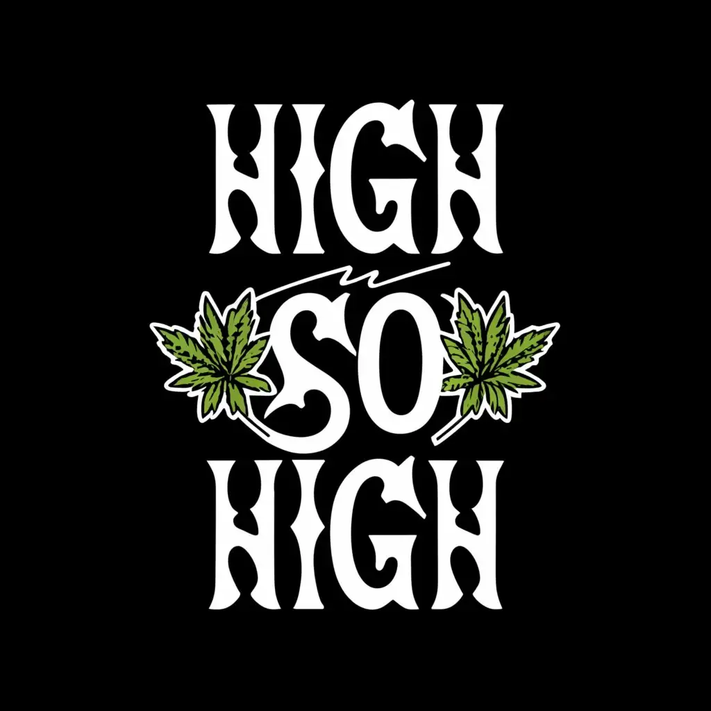 LOGO-Design-For-High-So-High-Elegant-Text-with-Bud-and-Kush-Theme