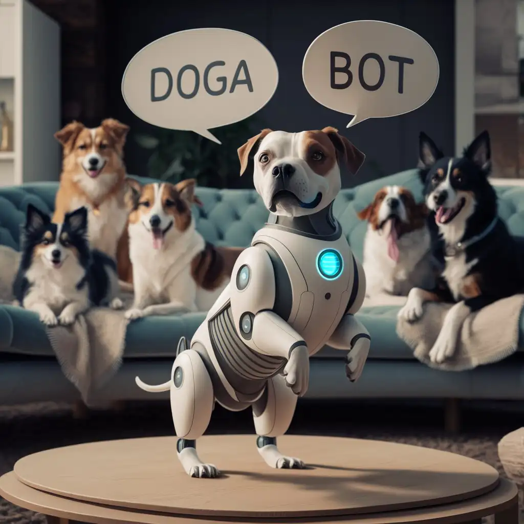 DOGA-BOT-with-a-Variety-of-Pugs-in-the-Background