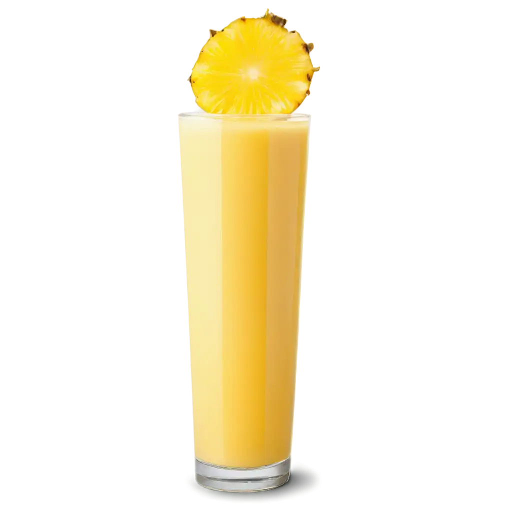 beautifull glass of pineapple juice