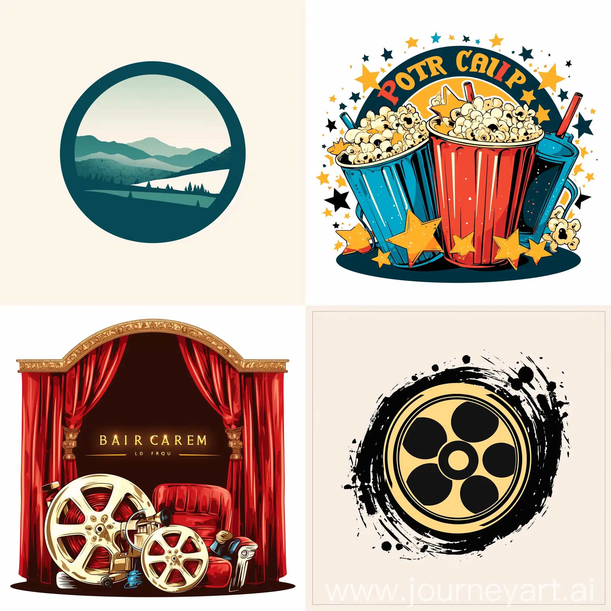 Colorful-Movie-Theater-Logo-with-Rainbow-Element