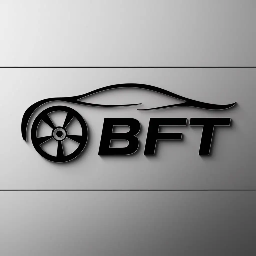 a logo design,with the text "bft", main symbol:BFT,Moderate,be used in Automotive industry,clear background