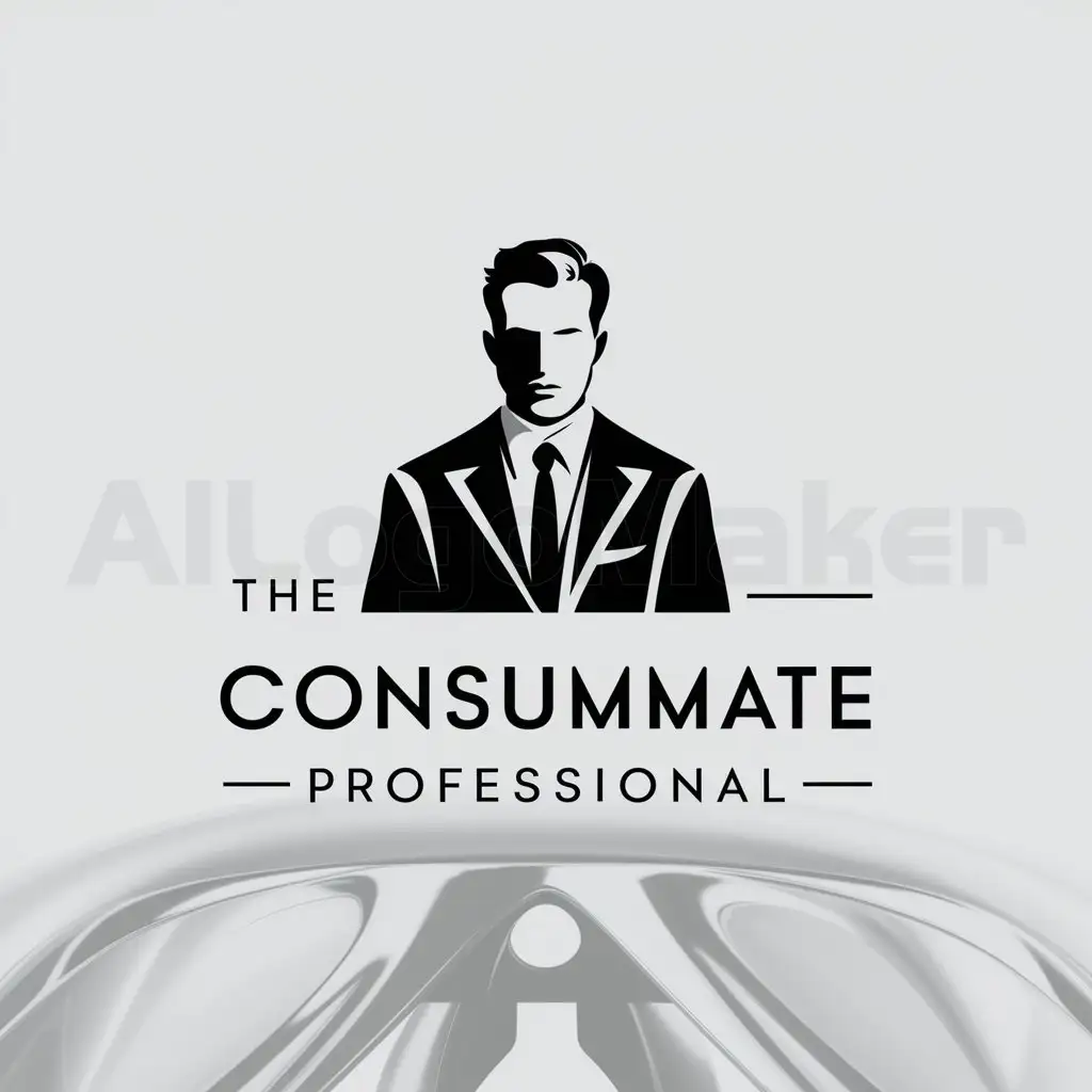 a logo design,with the text "The Consummate Professional", main symbol:man,Minimalistic,be used in Technology industry,clear background