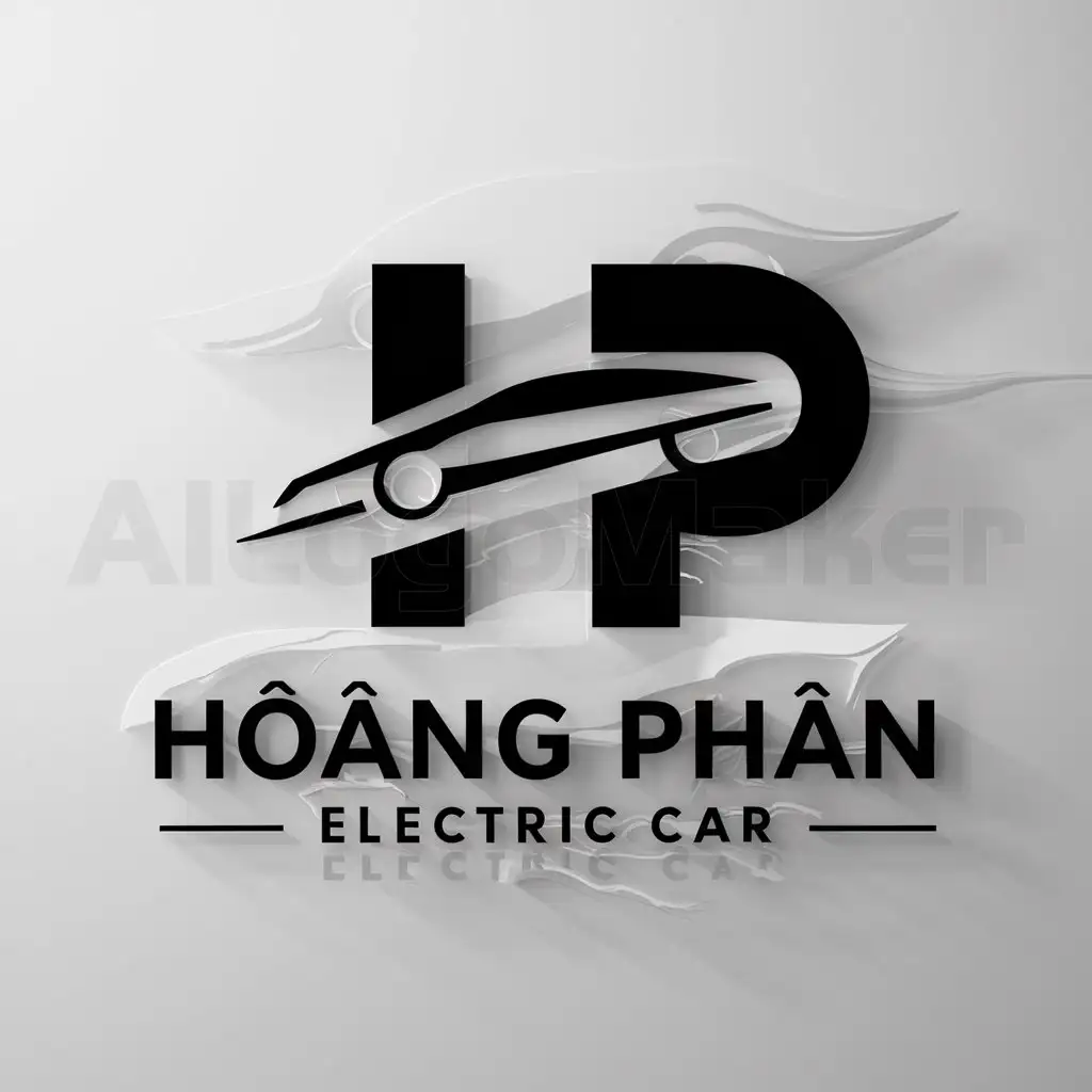 a logo design,with the text "HP", main symbol:Hoang Phan Electric Car,complex,be used in Technology industry,clear background