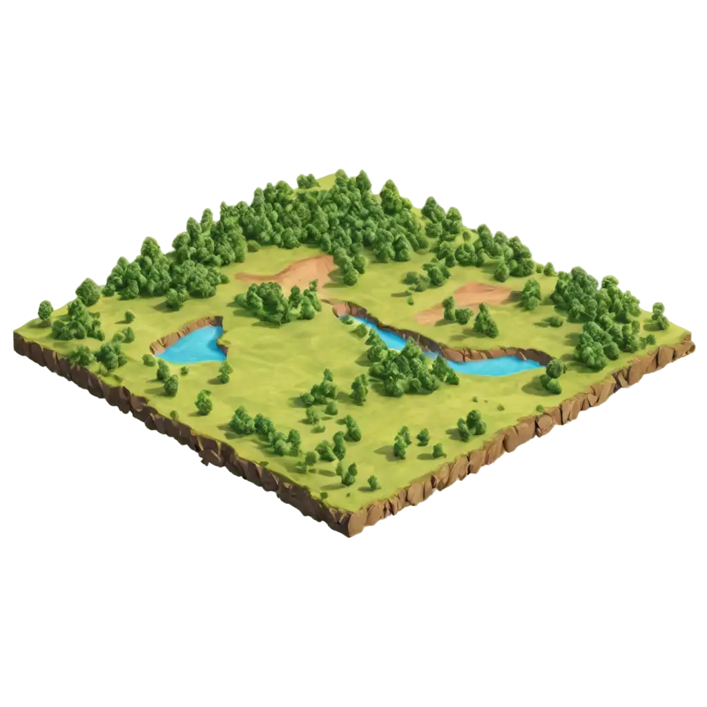 3D-Isometric-PNG-Map-Vegetation-and-Land-without-Sea