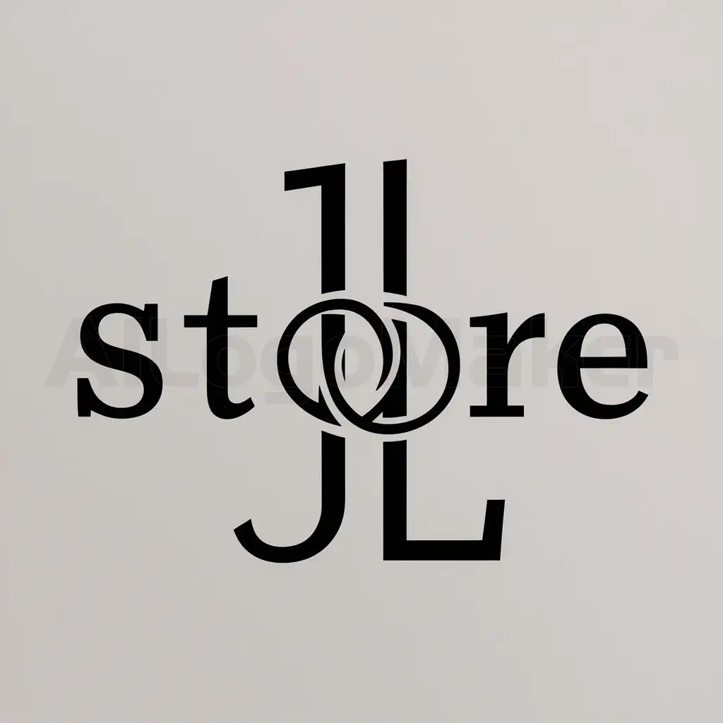 a logo design,with the text "Store", main symbol:JL,Moderate,clear background