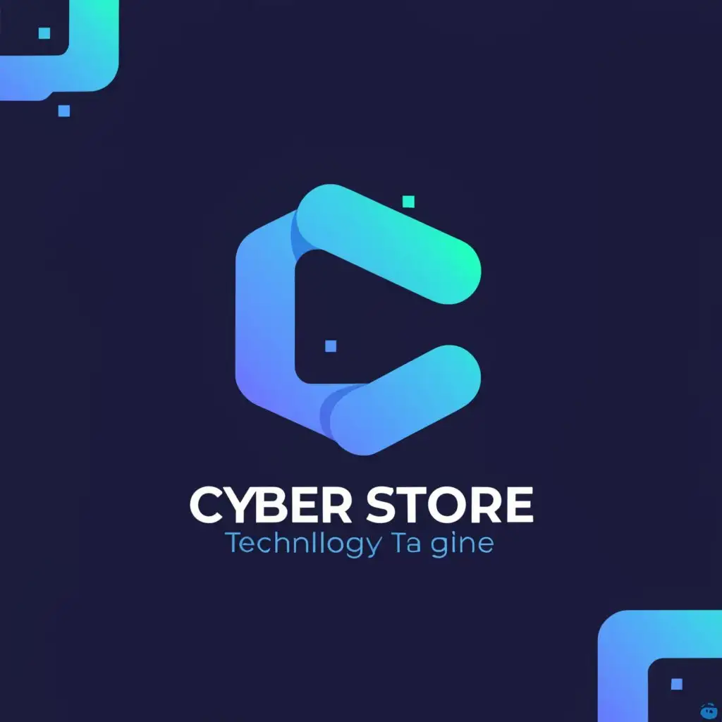 a logo design,with the text "Cyber Store", main symbol:"""
C
""",Minimalistic,be used in Technology industry,clear background