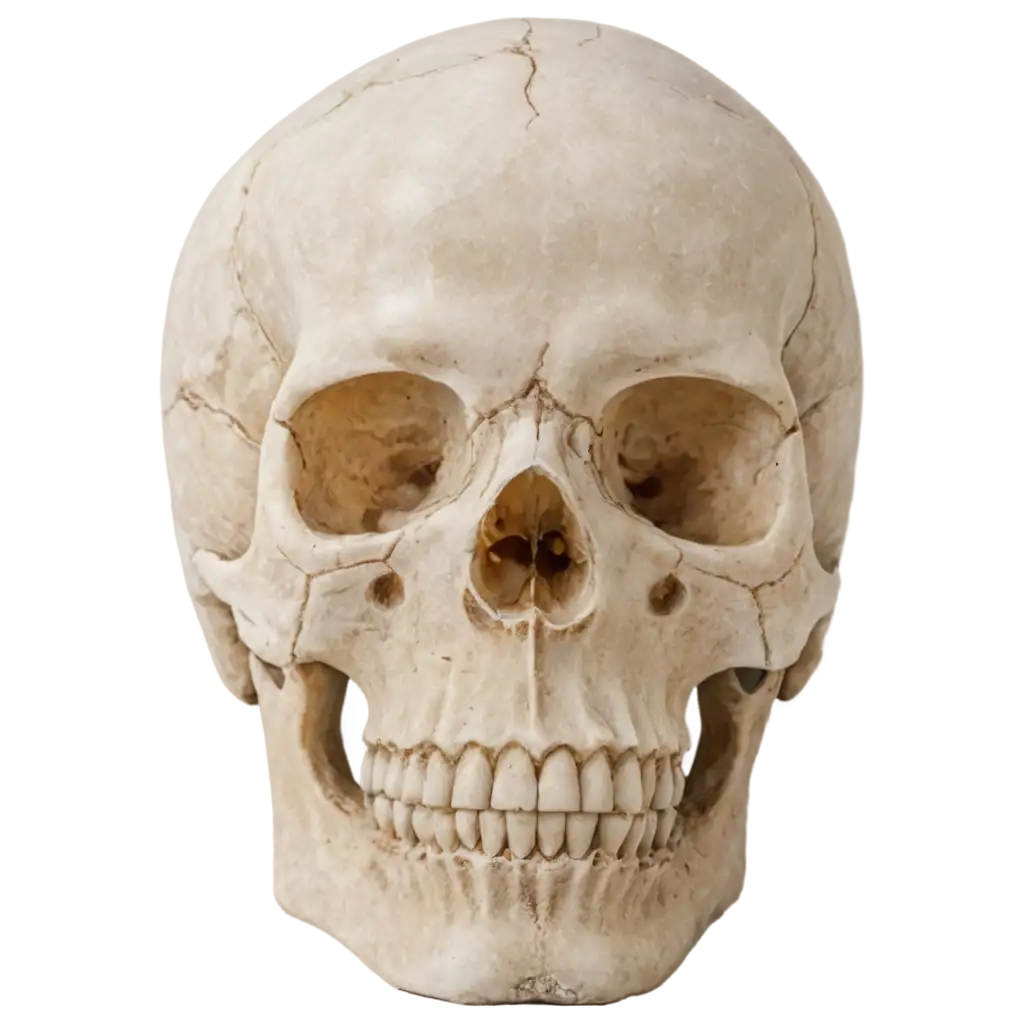 marble skeleton head