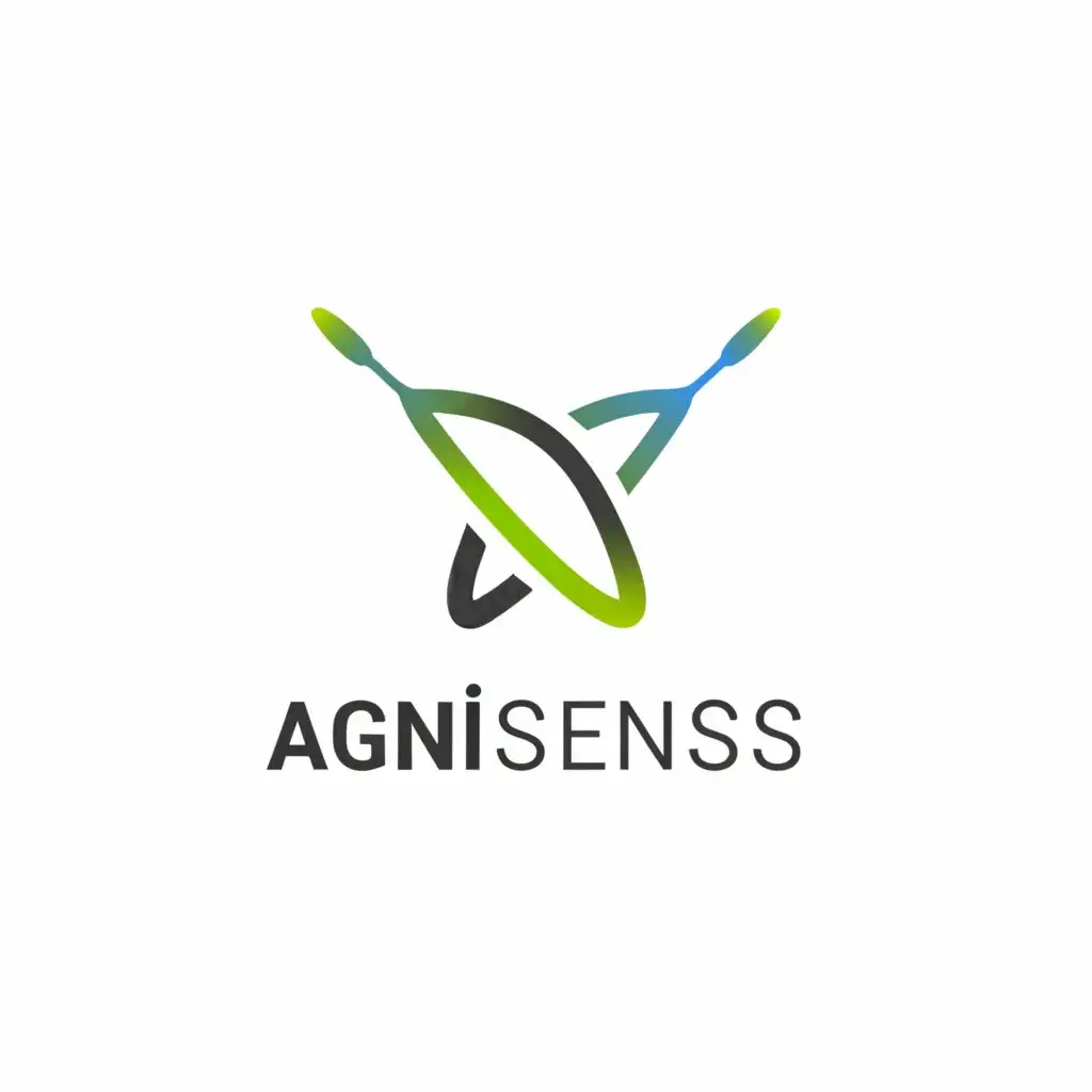 a logo design,with the text "AGNI SENSES", main symbol:Stylus,Moderate,be used in Technology industry,clear background