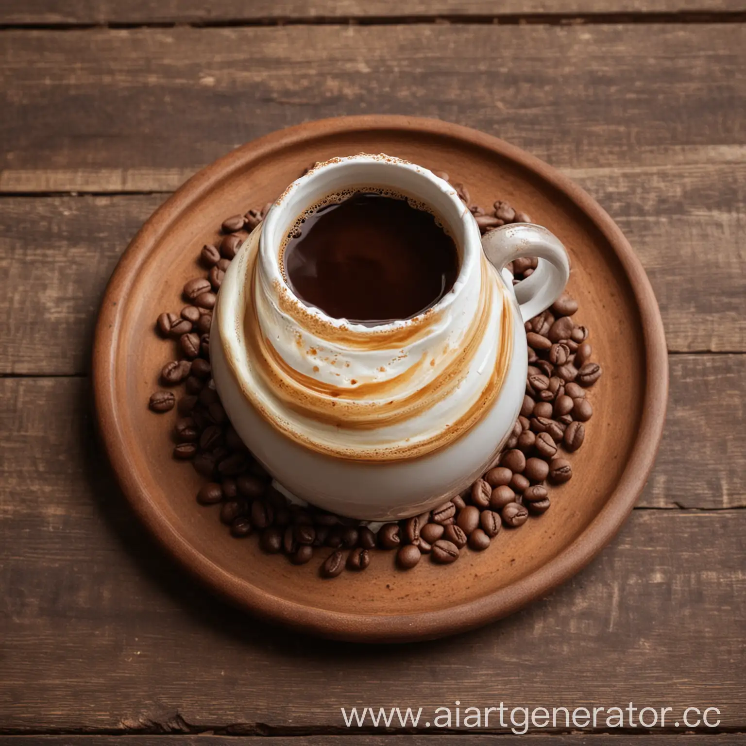 Coffee-Mug-with-Coffee-Sur-Inscription