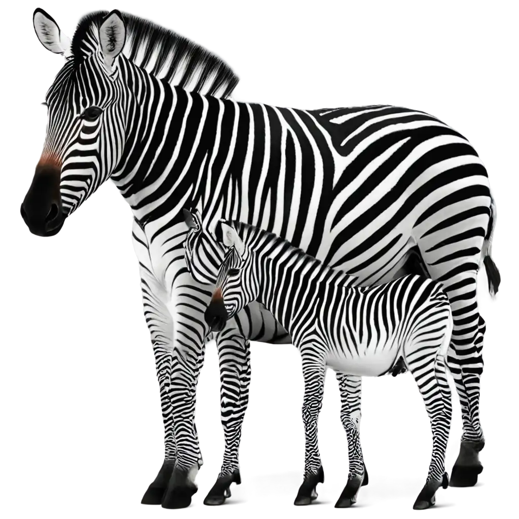 Exquisite-Zebra-Family-PNG-Captivating-Wildlife-Illustration-for-Online-Platforms