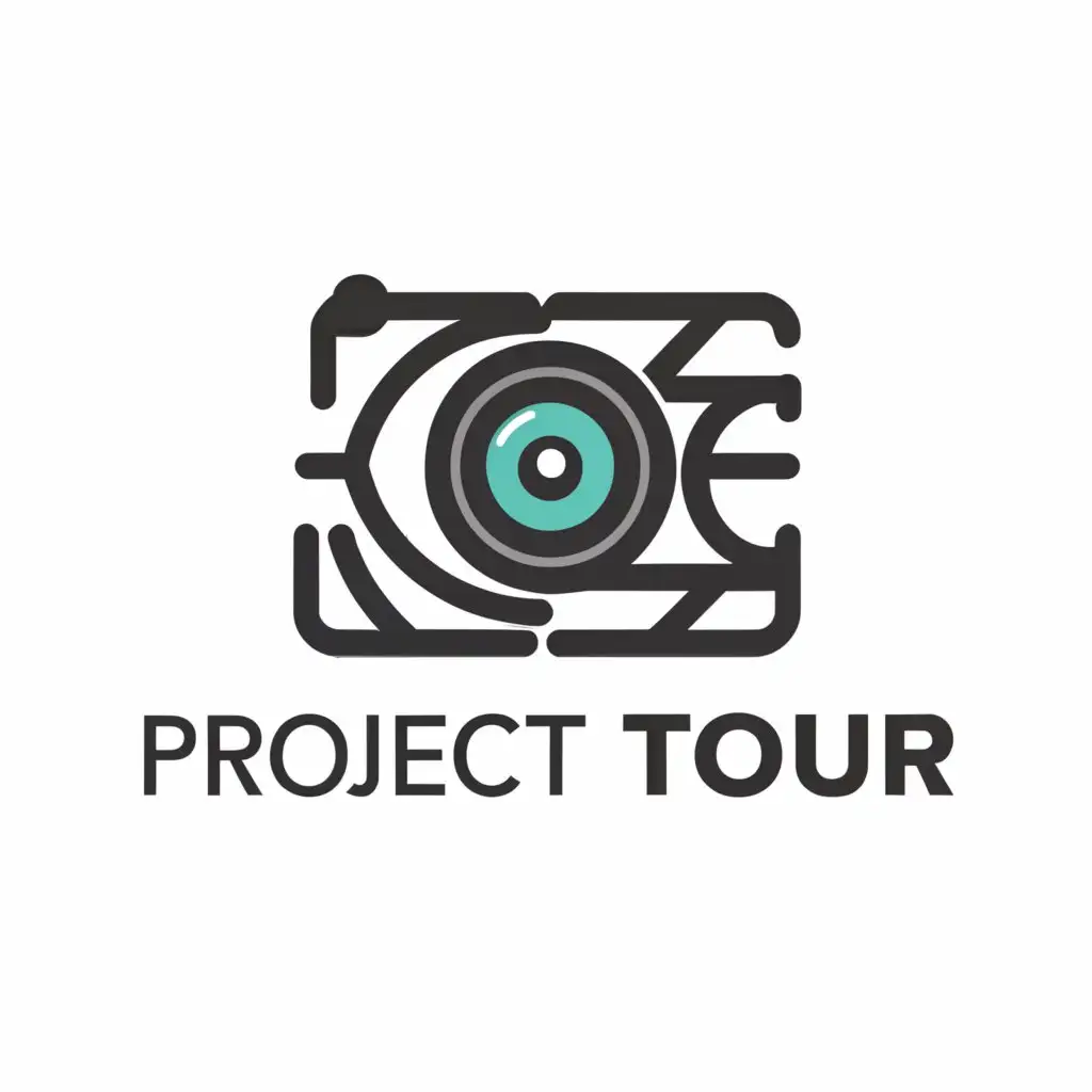 a logo design,with the text "Project Tour", main symbol:Camera,complex,be used in Entertainment industry,clear background