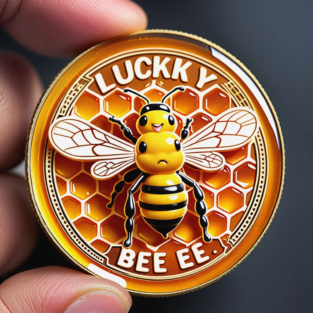 Lucky Bee Honey Coin