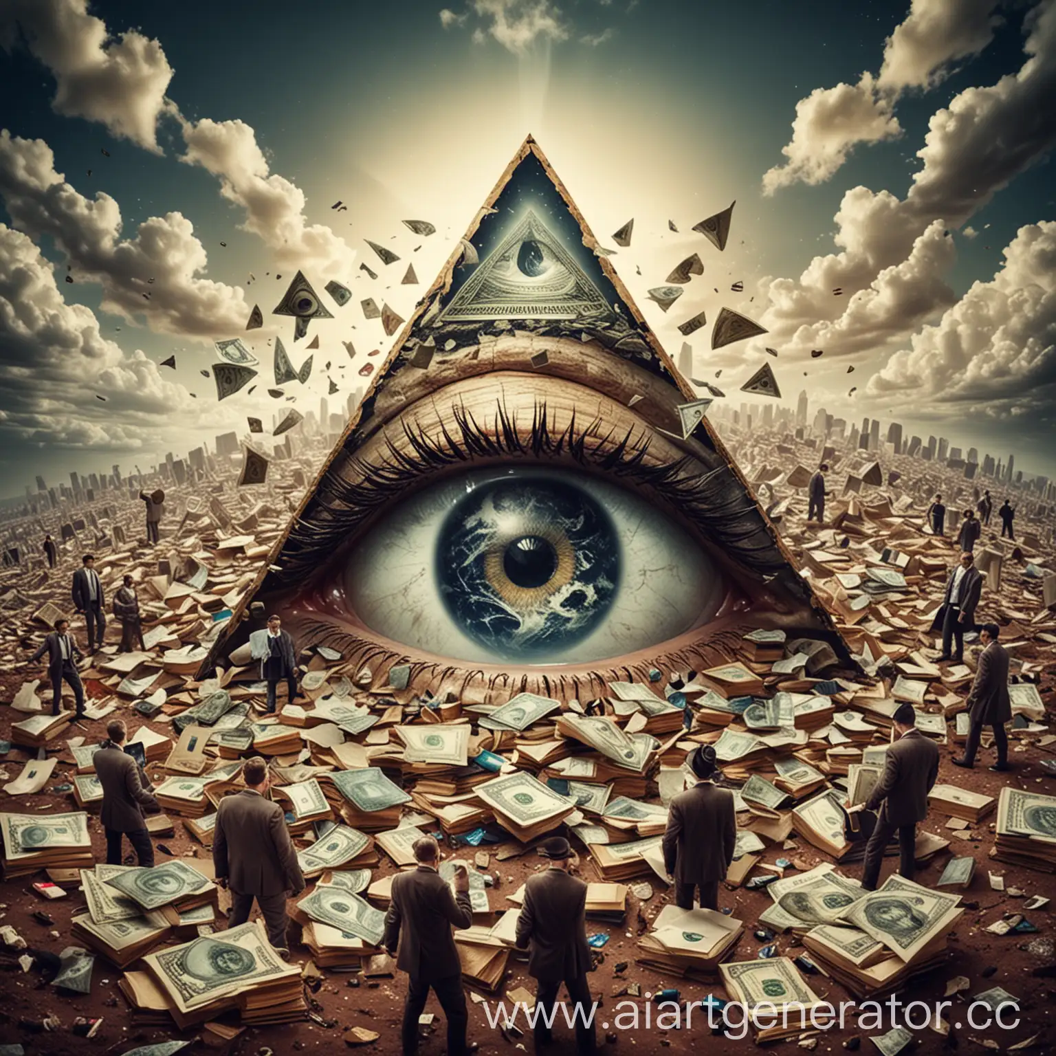 Global-Conspiracy-Illuminati-Eye-Hovering-Over-Earth