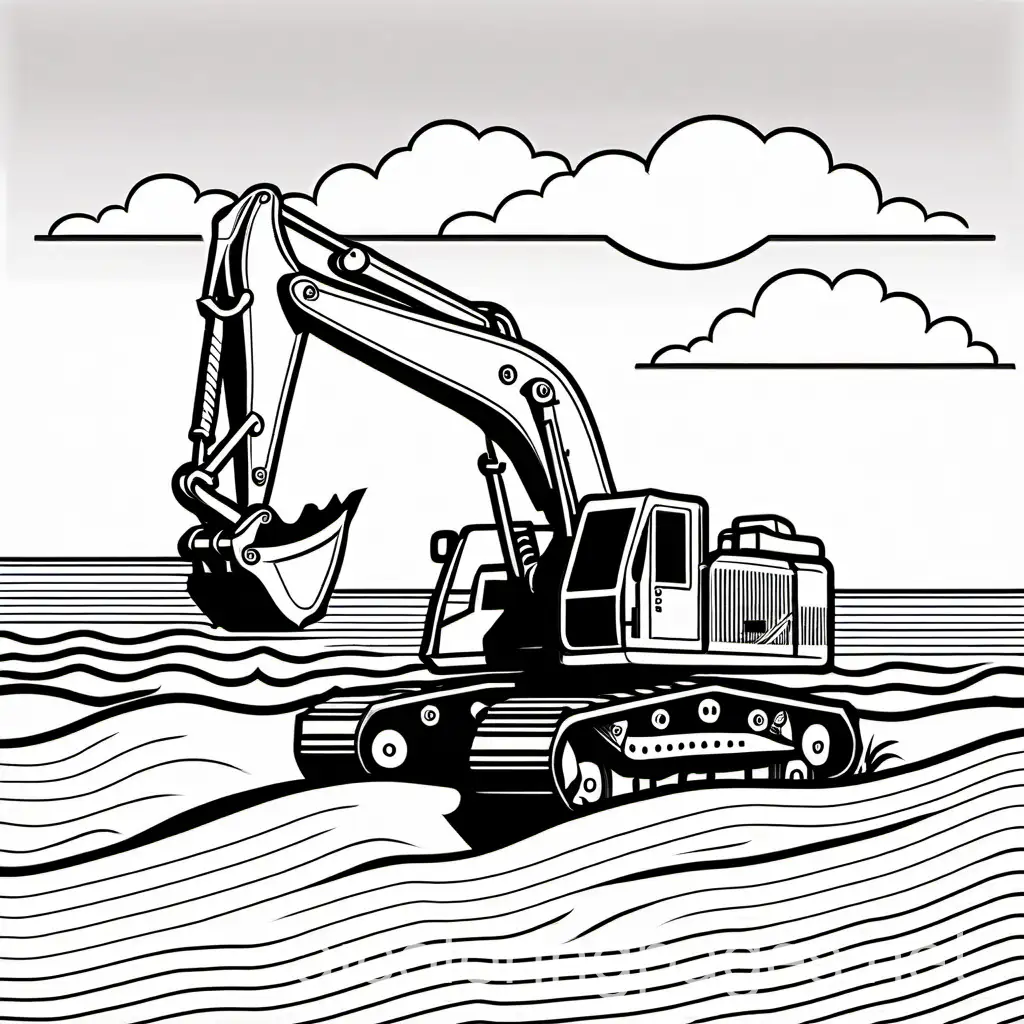 Cheerful-Beach-Excavator-Coloring-Page-for-Kids