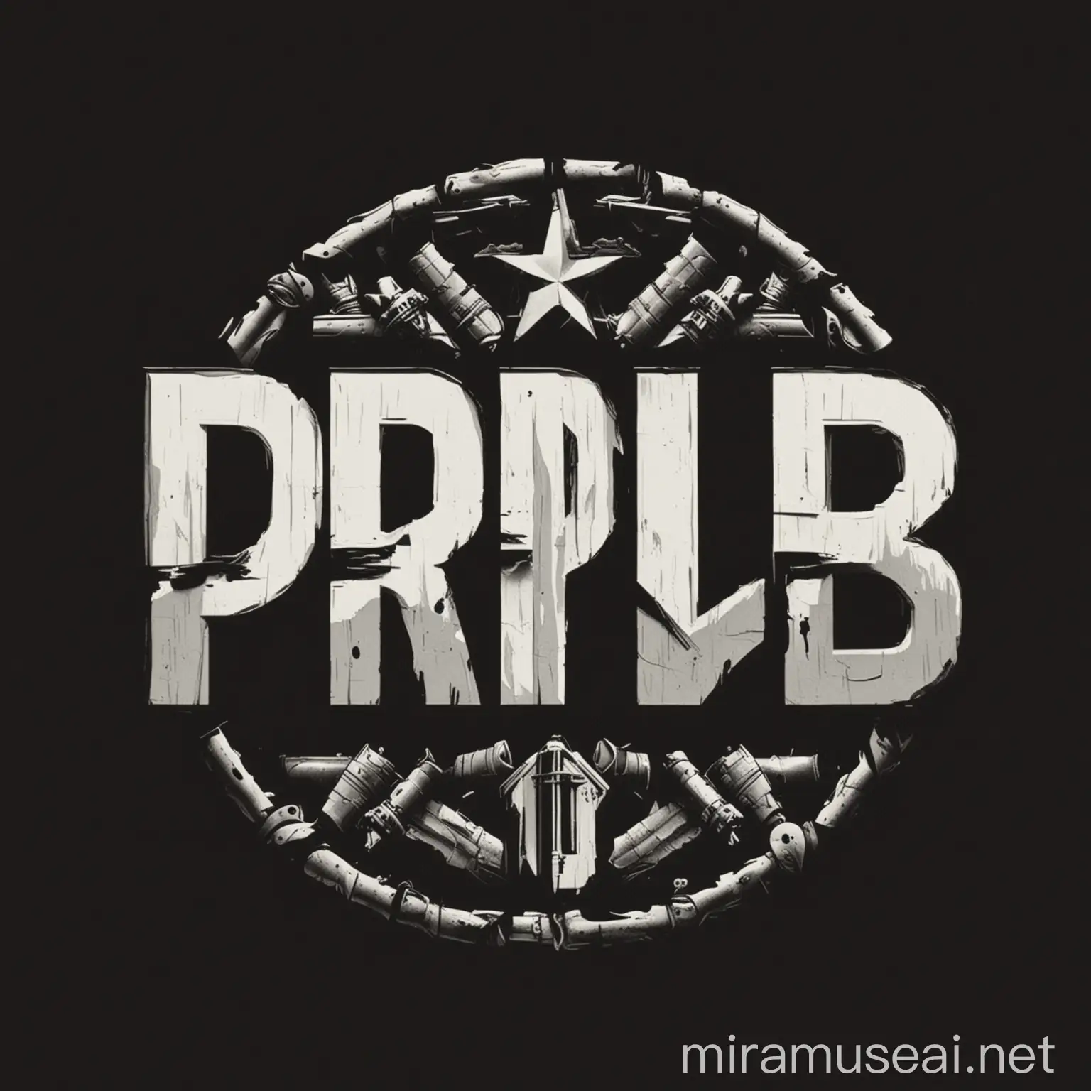 Bold Black and White WW2 Colors for PRB Logo