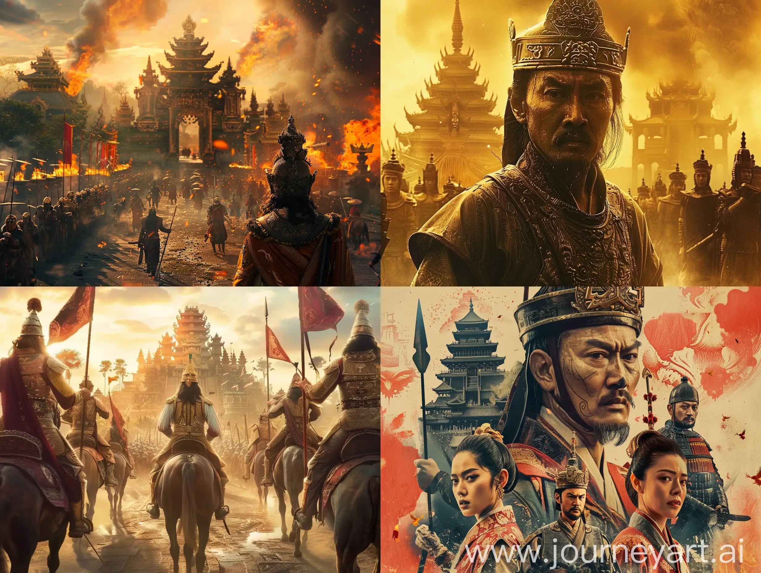 movie poster, the atmosphere of the Majapahit kingdom