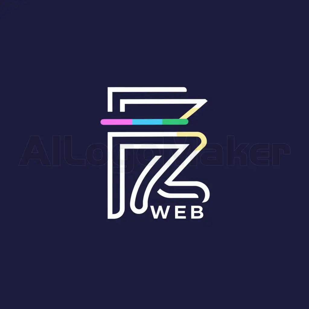 a logo design,with the text "FZ WEB", main symbol:PC,Moderate,be used in Internet industry,clear background