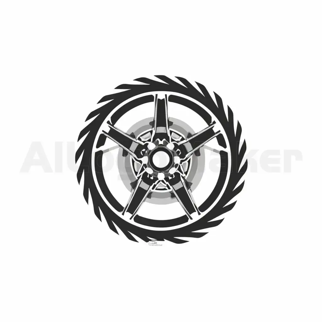 a logo design,with the text "Rims", main symbol:Tyre,Moderate,be used in Automotive industry,clear background