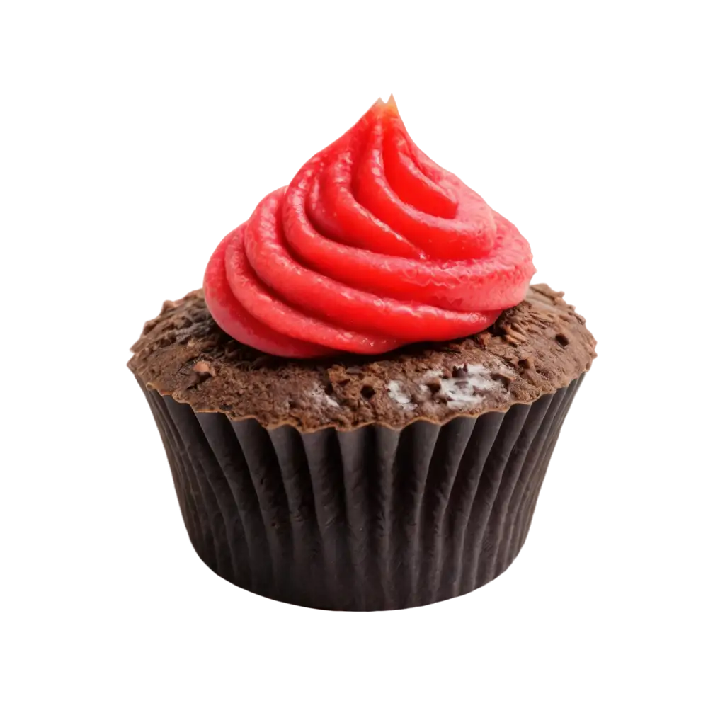 Delicious-Strawberry-Cupcake-with-Chocolate-Sponge-Cake-Exquisite-PNG-Image