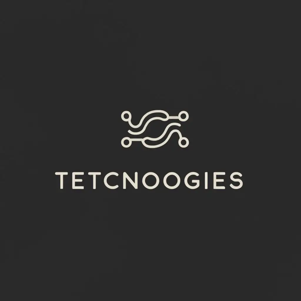 a logo design,with the text "technologies", main symbol:thin lines, small circles,Минималистичный,be used in Технологии industry,clear background