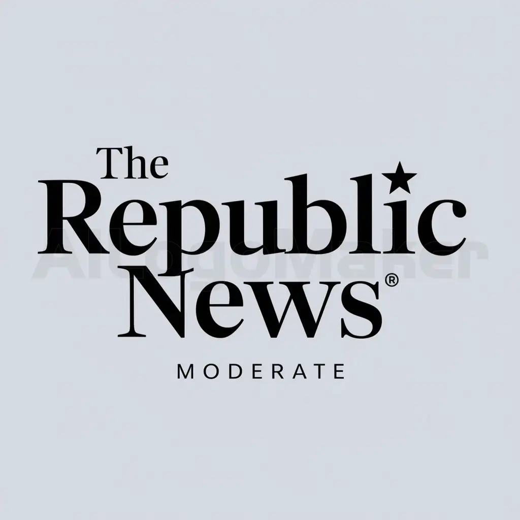 a logo design,with the text "The Republic News", main symbol:Republic News,Moderate,clear background