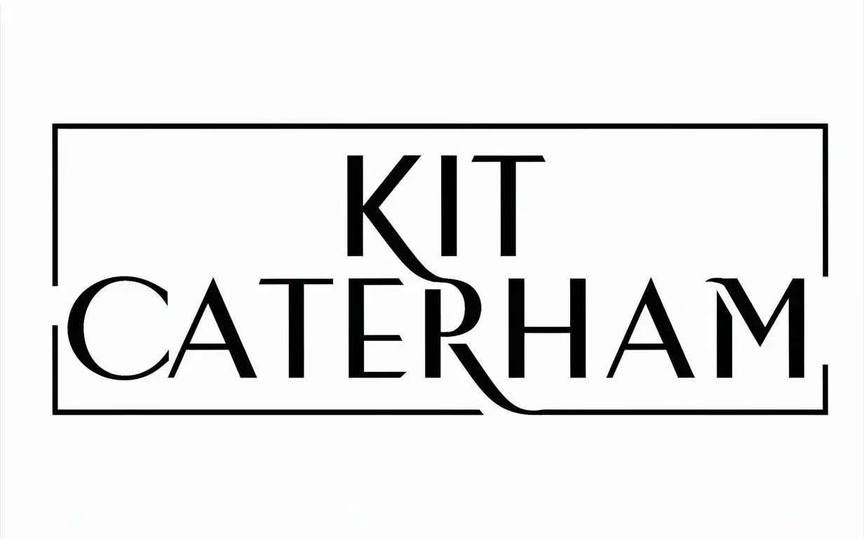 creat a rectangular logo with writing : Kit Caterham