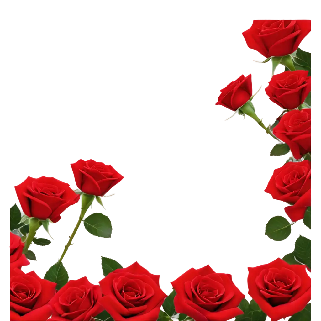 red roses corners hd quality