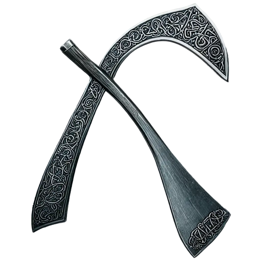 A Viking axe adorned with runes sticker
