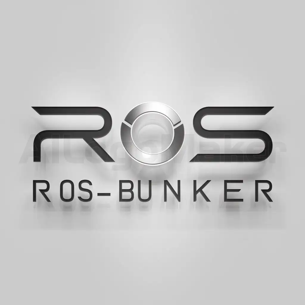 a logo design,with the text "ROS-BUNKER", main symbol:R,Minimalistic,be used in Technology industry,clear background