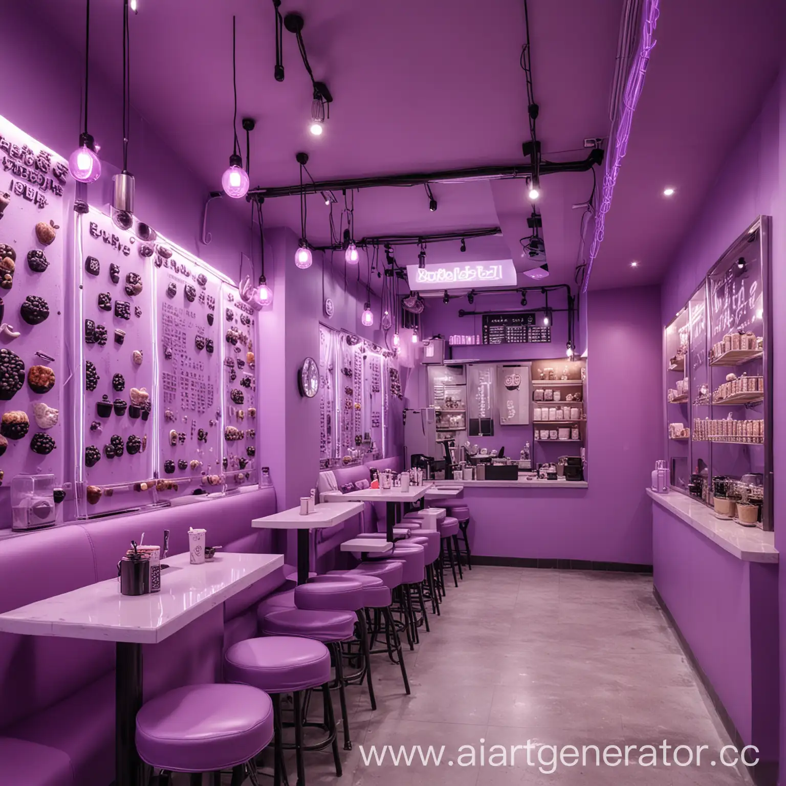 Vibrant-Bubble-Tea-Cafe-Interior-with-Asian-Decor-and-Cute-Silver-Neon-Details