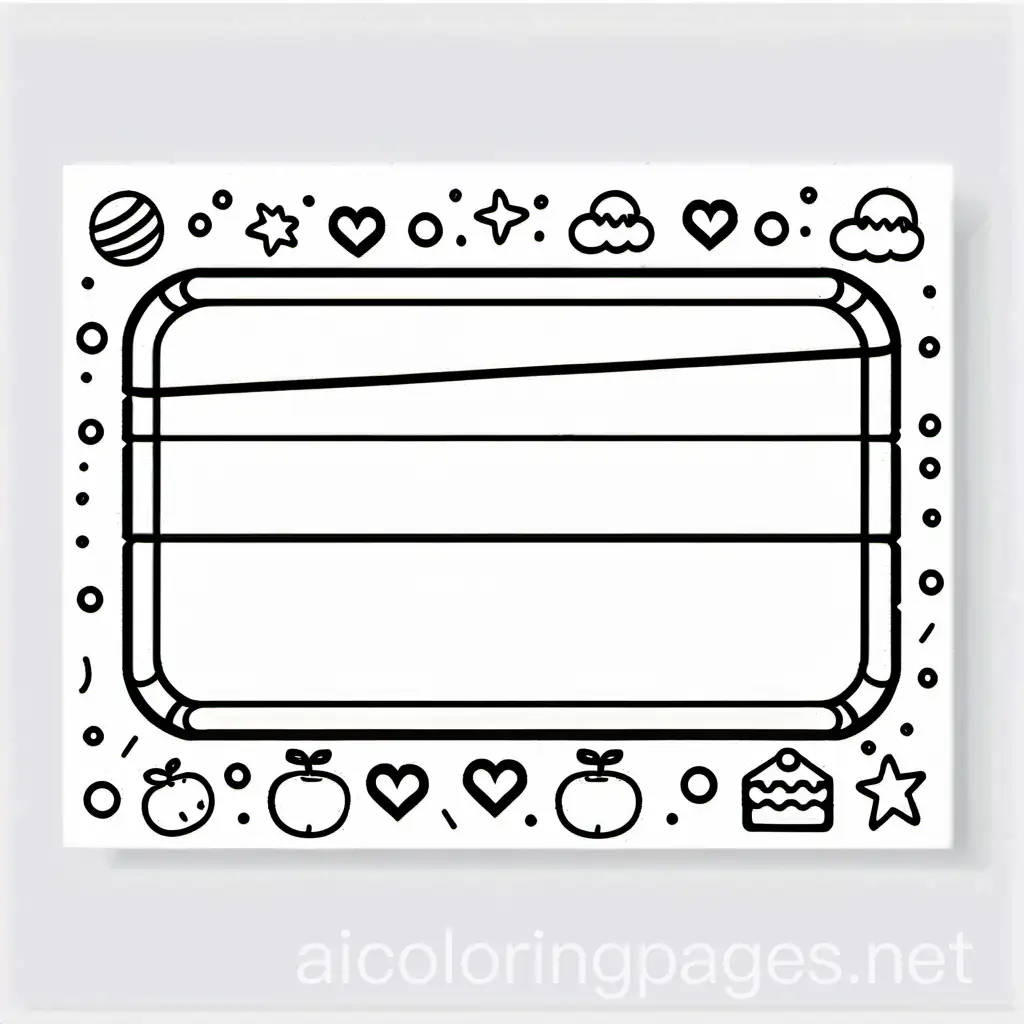 kawai themed cute Chocolate Bar, Coloring Page, black and white, line art, white background, Simplicity, Ample White Space. The background of the coloring page is plain white to make it easy for young children to color within the lines. The outlines of all the subjects are easy to distinguish, making it simple for kids to color without too much difficulty, Coloring Page, black and white, line art, white background, Simplicity, Ample White Space. The background of the coloring page is plain white to make it easy for young children to color within the lines. The outlines of all the subjects are easy to distinguish, making it simple for kids to color without too much difficulty