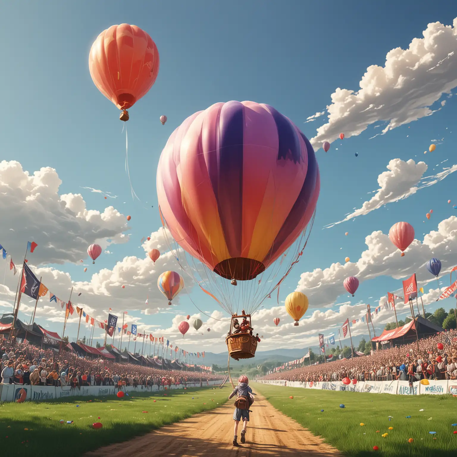 Anime Logo of the Derby Balloon Race