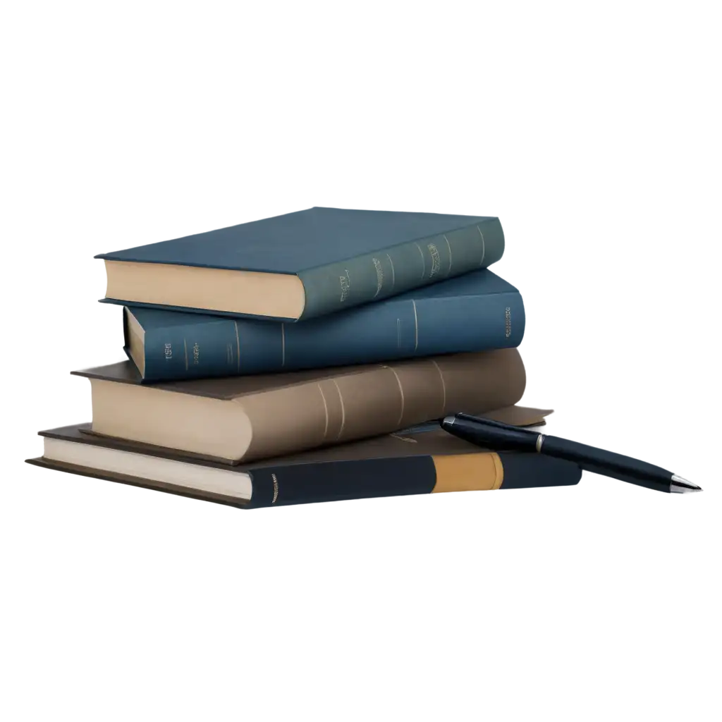 books with pen and globe