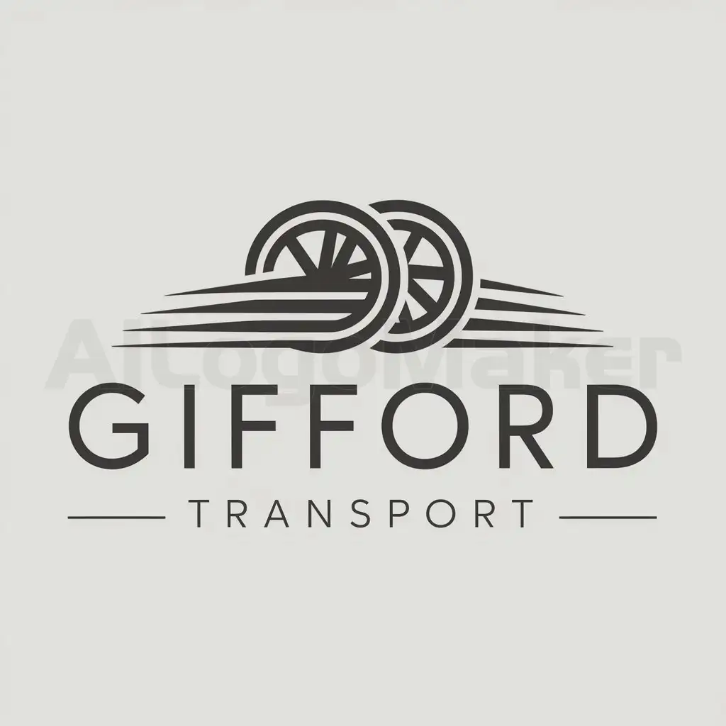 a logo design,with the text "Gifford Transport", main symbol:Transportation,Moderate,clear background