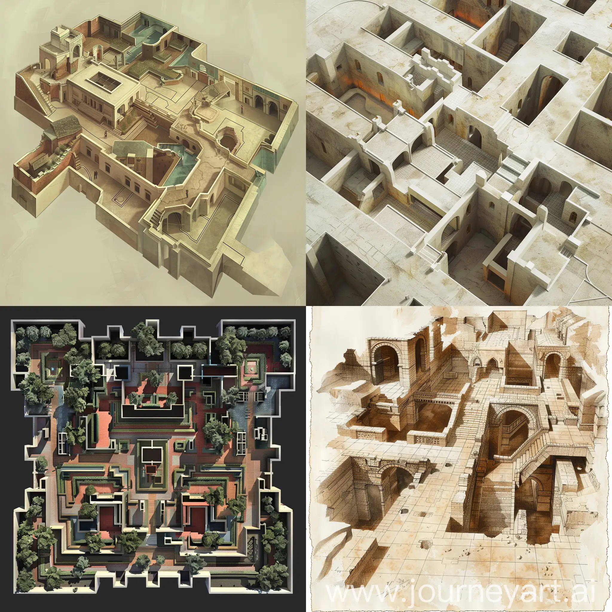 Liminal-Arcade-Maze-Informational-Map-Exploration