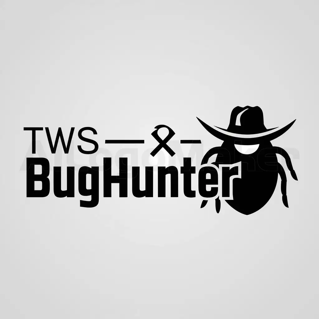 a logo design,with the text "tws_bugHunter", main symbol:tws_bugHunter,Moderate,clear background