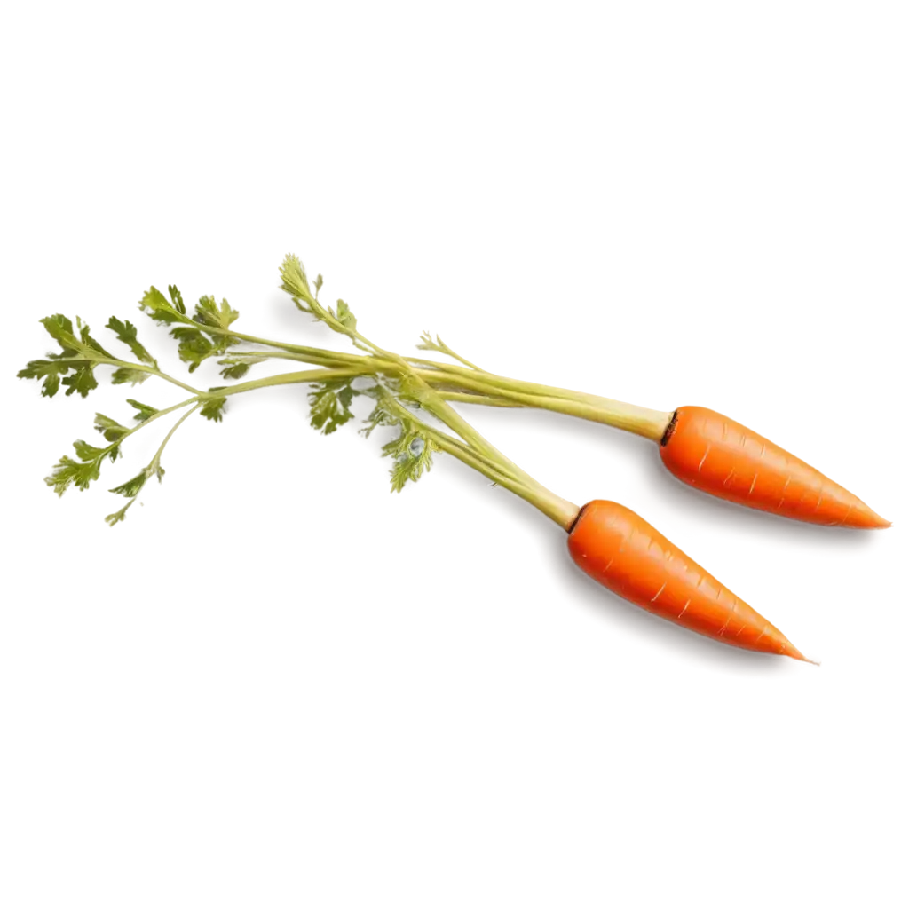 a top view of carrot with light shadow