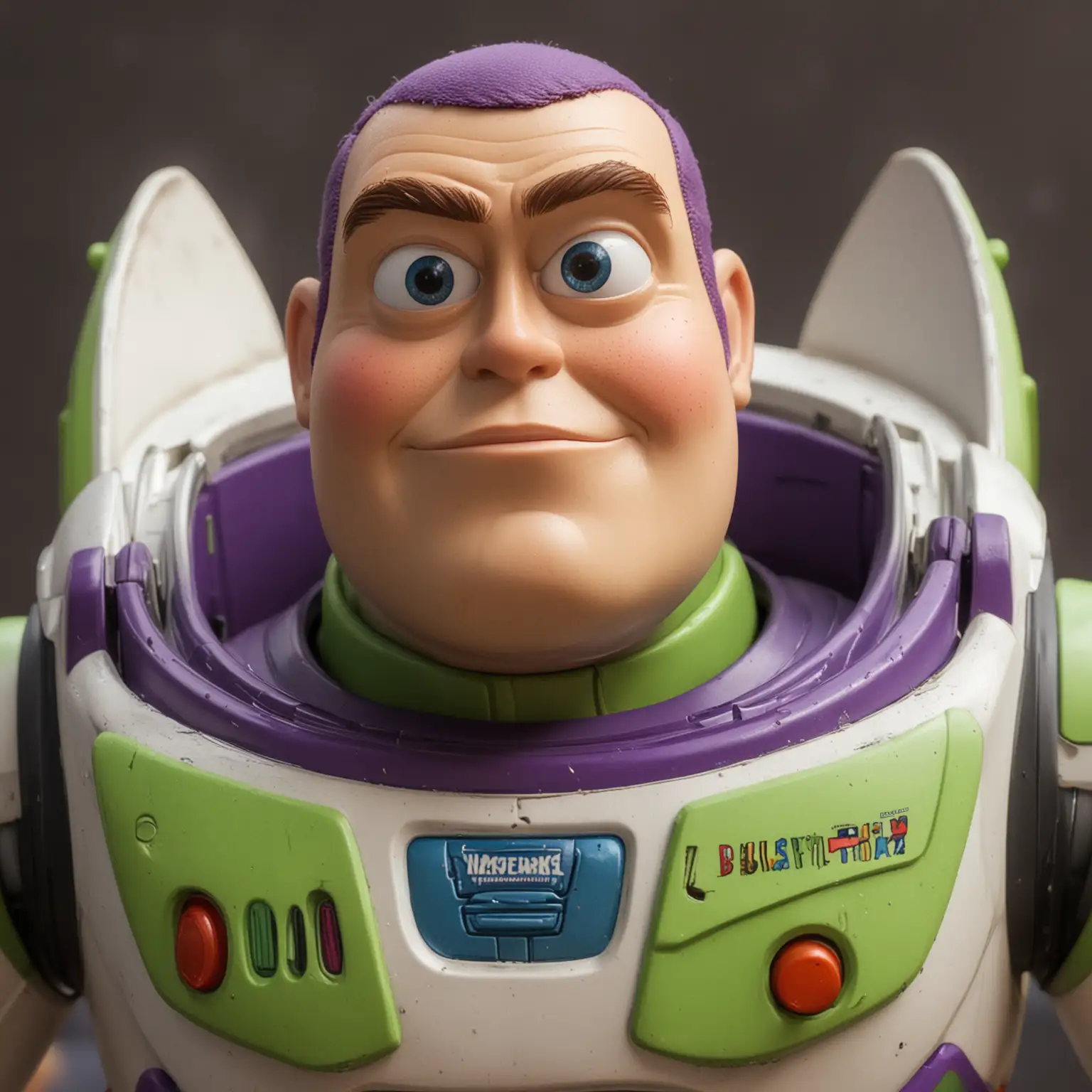 CloseUp of Buzz Lightyear Toy Character