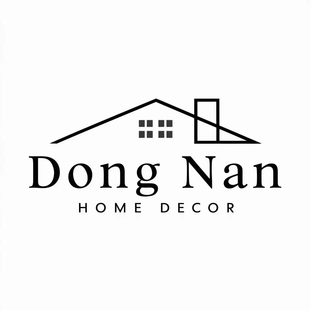 a logo design,with the text "Dong Nan", main symbol:home decor,Moderate,be used in Retail industry,clear background