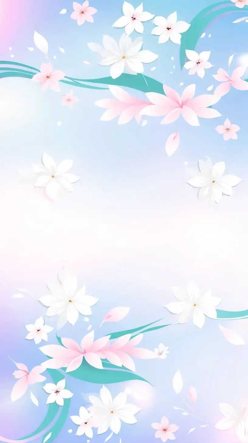 Floral Delight Light Pink Flower Background for Banner