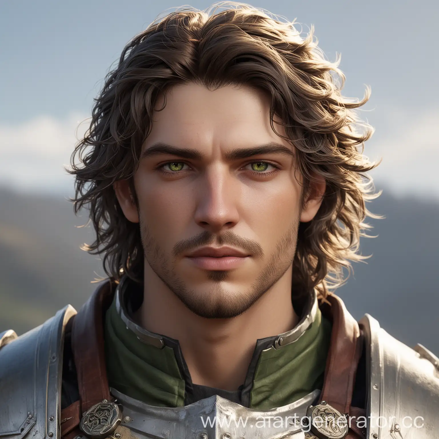 Paladin-Warrior-with-Wavy-Hair-and-Piercing-Green-Eyes