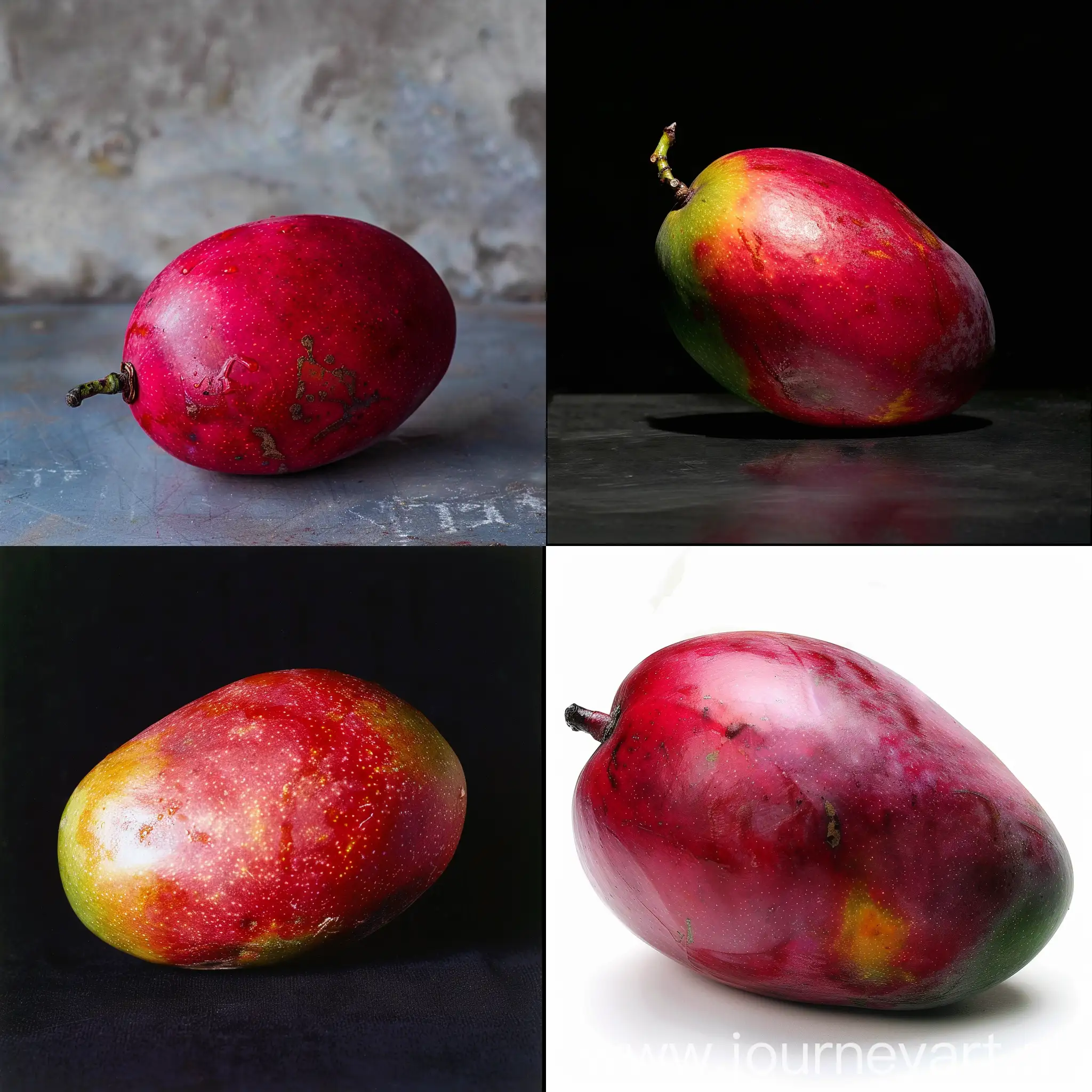 Create a photo of a red mango