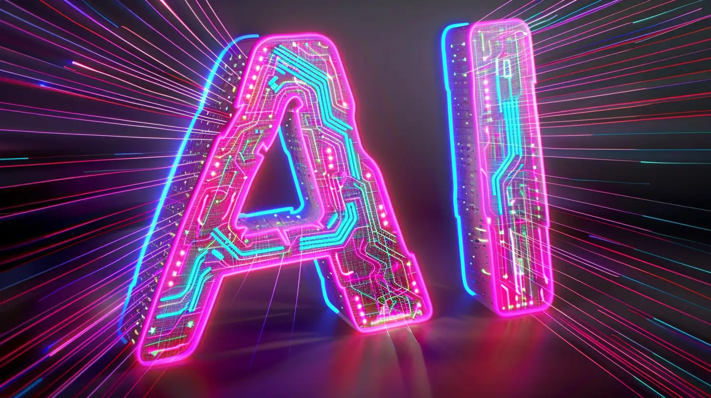 Neon-AI-Letters-on-Circuit-Board-Background