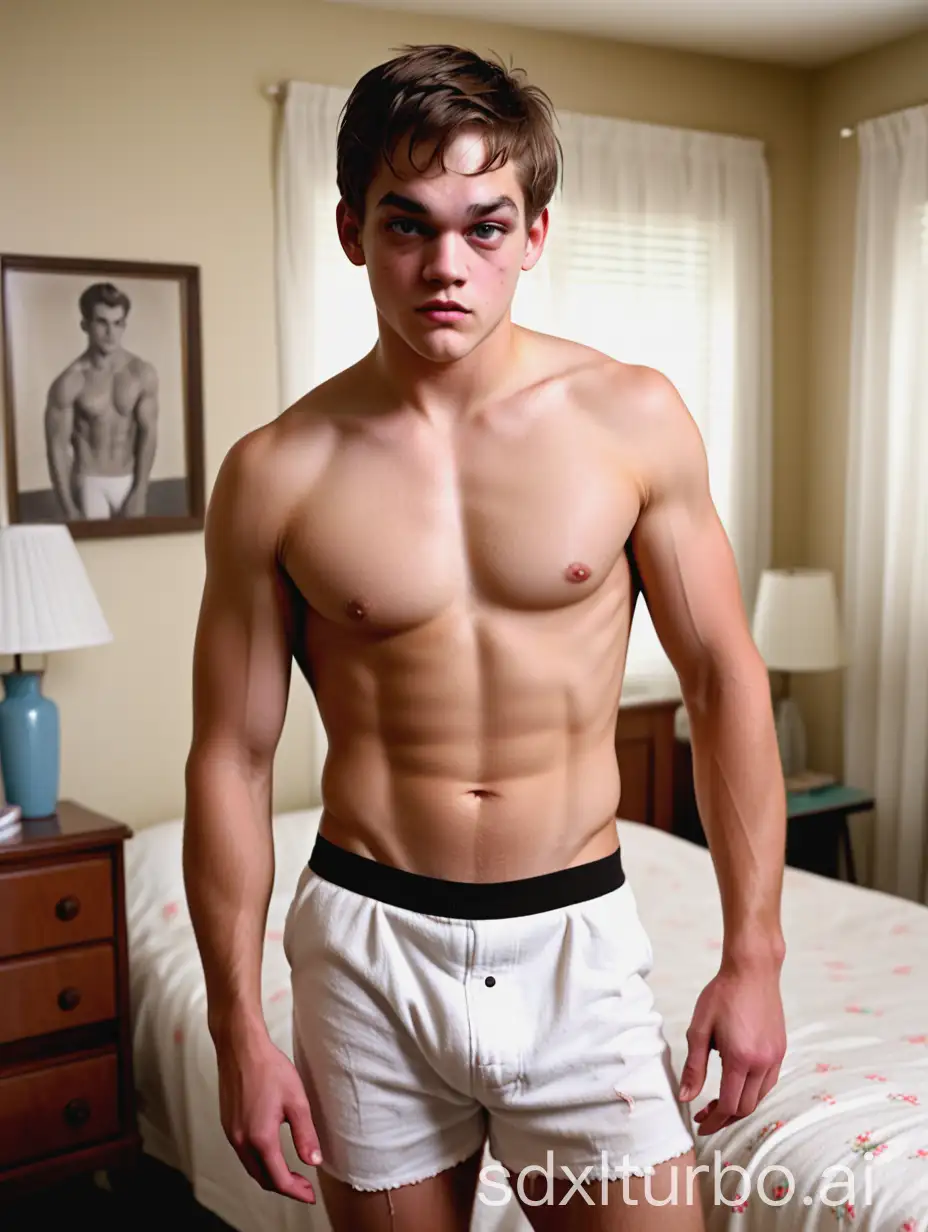 Dylan-Sprayberrys-Ripped-Eight-Pack-Abs-A-Fitness-Inspiration-in-a-1950s-Suburban-LA-Bedroom