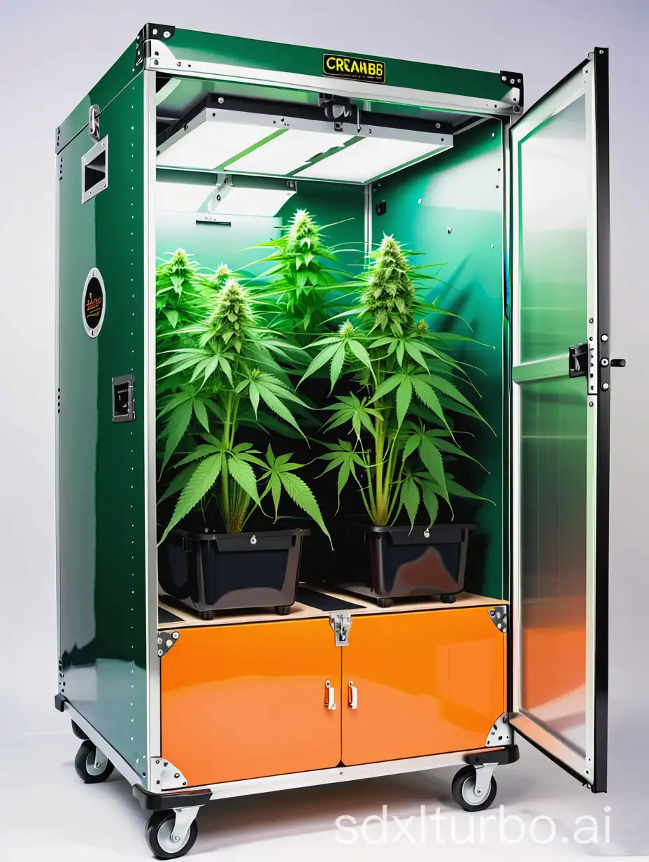 cannabis growbox on wheels