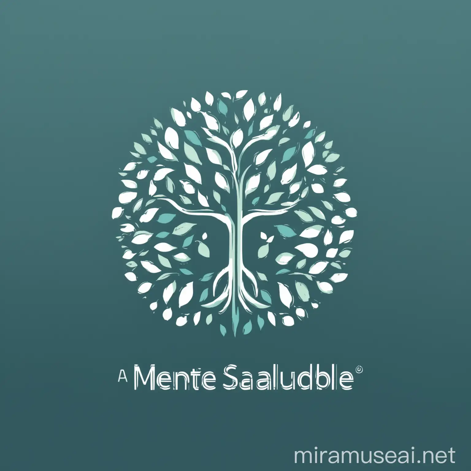 I need to design a logo for a psychological services company called "Mente Saludable". The concept that we want to convey is that of a modern, warm, and professional approach to mental health care. 

The logo should be minimalist, but at the same time attractive and memorable. Some elements that can be incorporated are:

- Use of a palette of relaxing and harmonious colors, such as soft blues, greens, or lilacs.
- Incorporation of soft and rounded shapes that convey serenity.
- Inclusion of a symbol or icon representing the mind, brain, or the concept of psychological well-being in a subtle and elegant way.
- Use of clean, readable typography with a modern touch.

The logo should be versatile and work well both in digital applications and in print. Additionally, it should be easily scalable and recognizable even in small sizes.

In summary, we aim to create an attractive, memorable logo that reflects the values of professionalism, warmth, and care for mental health offered by the company "Mente Saludable".