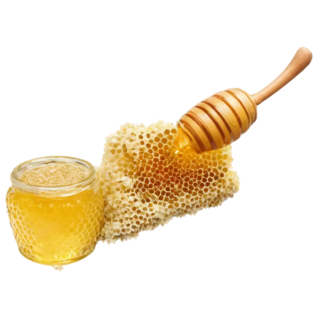 Golden-Honey-A-PNG-Image-Capturing-Natures-Sweet-Essence