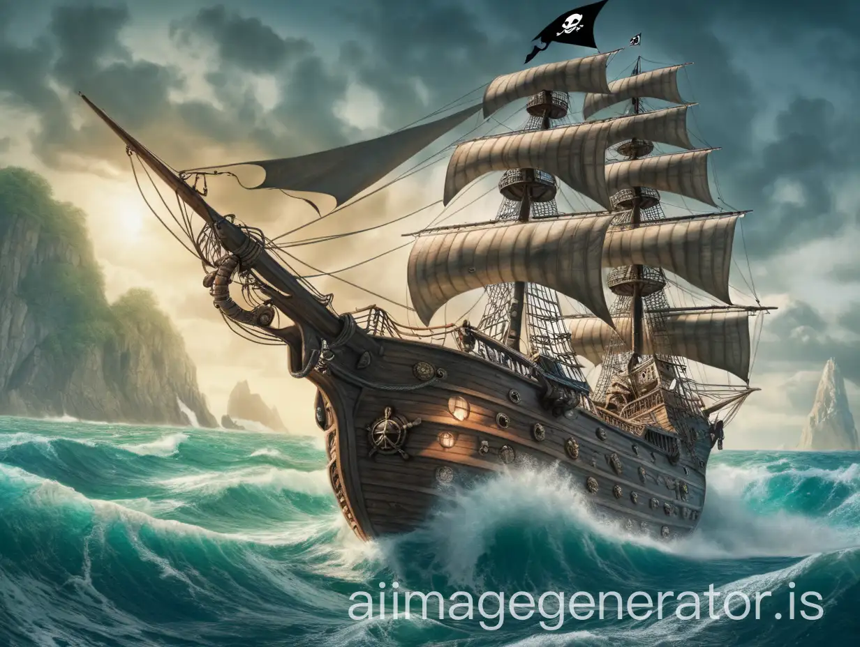 Adventurous-Pirate-Sailing-the-High-Seas