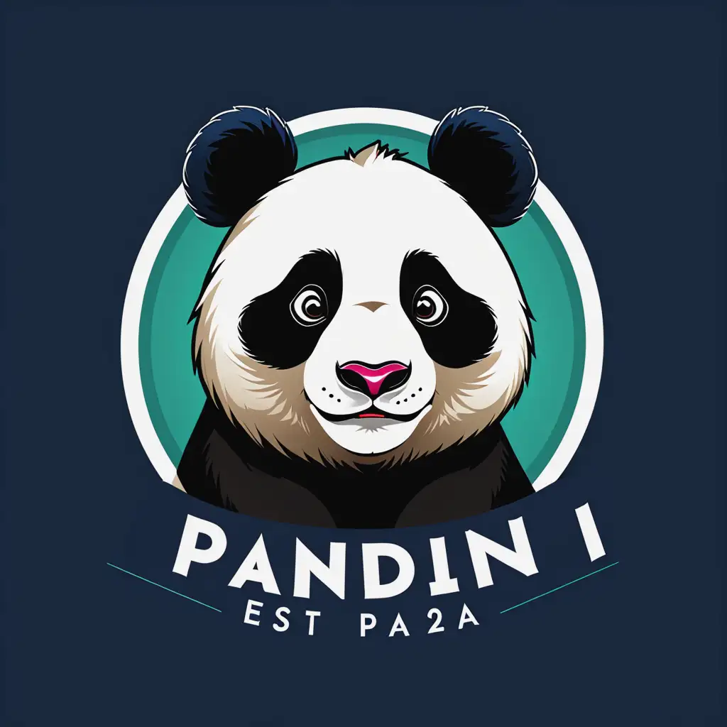 create a logo with Panda macot 

With the text: Pandini

EST. 2024