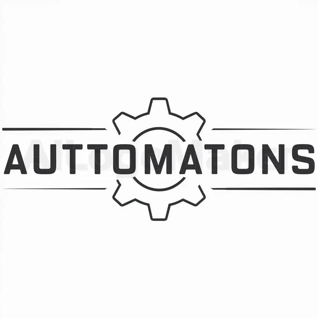 a logo design,with the text "Automatons", main symbol:krug,Moderate,be used in Technology industry,clear background
